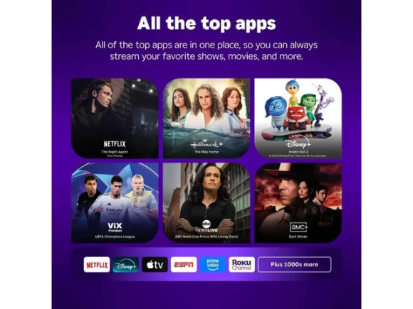 55-inch Smart TV — Smart TV, Roku