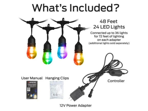 Outdoor String Light, Multi-color — Smart Outdoor Lighting, MONSTER