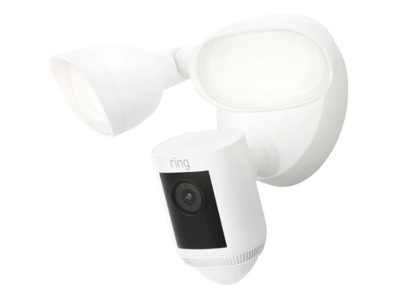 White Floodlight Camera, Wired Pro — Security Camera, Ring