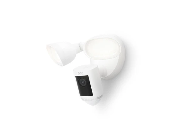 White Floodlight Camera, Wired Pro — Security Camera, Ring