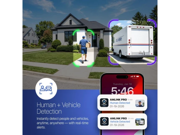 5MP Security IP PoE Turret Camera — Security Camera, AMLINK