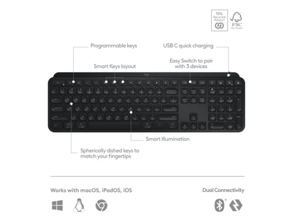 Wireless keyboard — Bluetooth Keyboard, Logitech