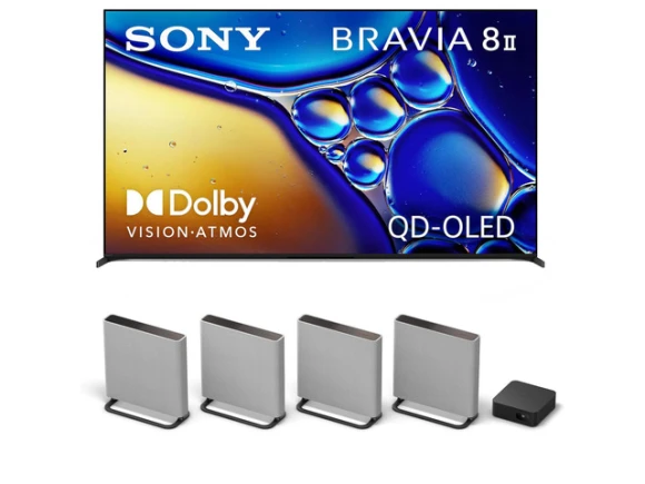 55-Inch Television and Soundbar Bundle — Smart TV, Sony