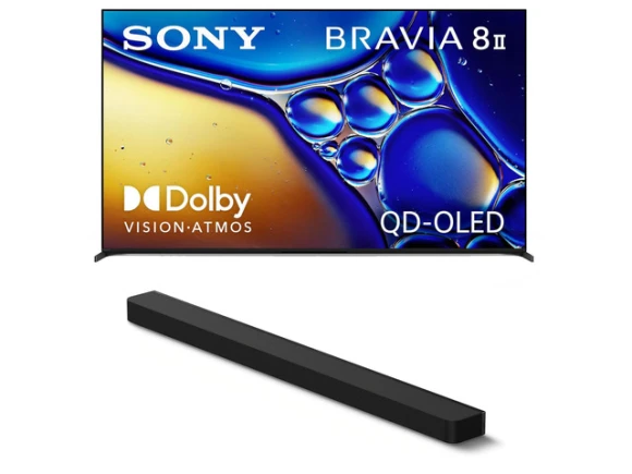65-inch Television and Soundbar Bundle — Smart TV, Sony