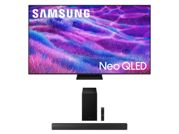 75-inch Neo QLED TV and Soundbar Bundle — Smart TV, Samsung