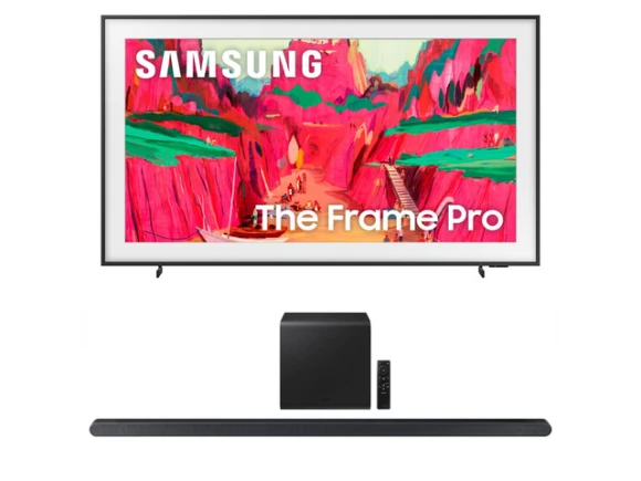 75-inch The Frame Neo QLED TV Bundle — Smart TV, Samsung