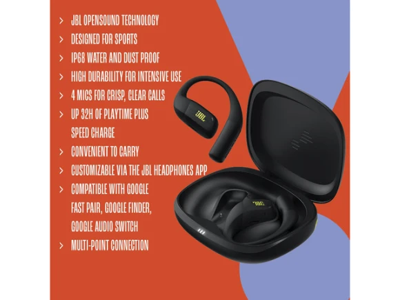 Open-Ear Sport Headphones — Wireless Earbuds, JBL