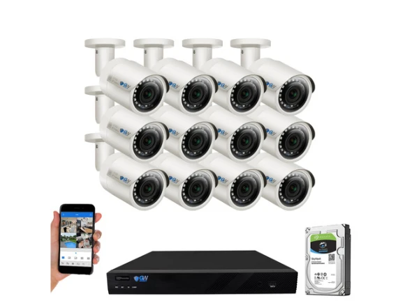16-Channel IP Security System Kit with 12 Cameras — Security Camera, GW Security Inc.