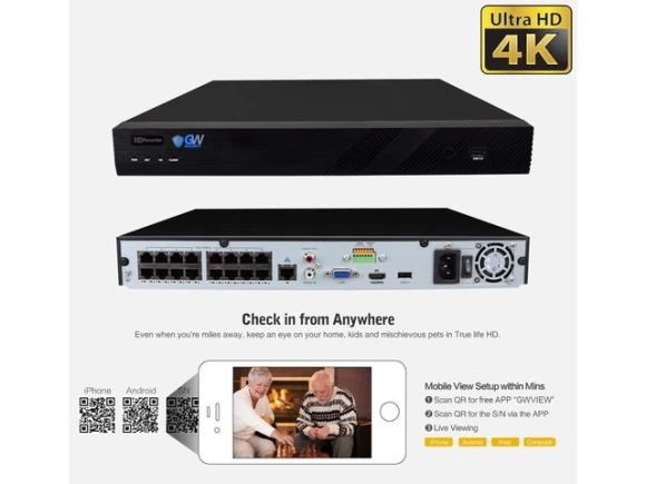 16-Channel NVR Kit with 12 Cameras and 4TB HDD — Security Camera, GW Security Inc.