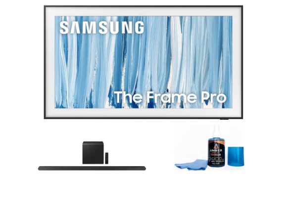 65-inch TV and soundbar bundle — Smart TV, Samsung