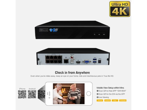 8-Channel IP Security Camera System Kit — Security Camera, GW Security Inc.
