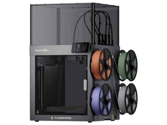 Enclosed 4-Toolhead FDM 3D Printer — 3D Printer, FLASHFORGE