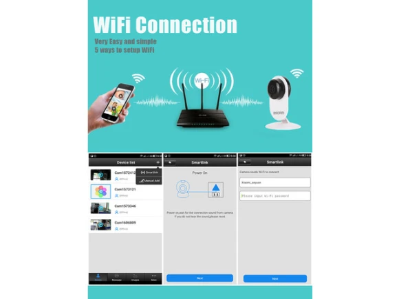 IP Network Camera — Baby Monitor, ESCAM