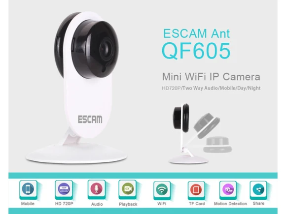 IP Network Camera — Baby Monitor, ESCAM