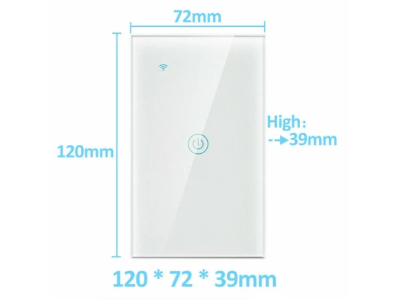 WiFi Smart Wall Touch Light Switch — Smart Switch, SANOXY