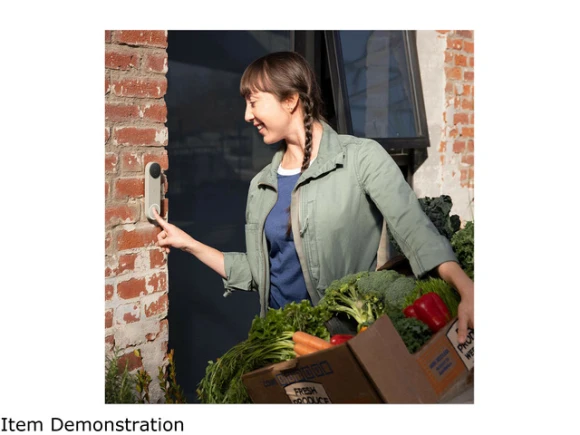 Smart Doorbell, Linen — Video Doorbell, Google
