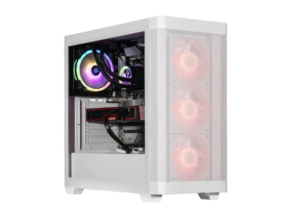 White Gaming Desktop PC — Desktop Computers, Velztorm