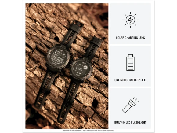 45mm Tactical Edition Rugged Outdoor GPS Smartwatch — Smart Watch, Garmin