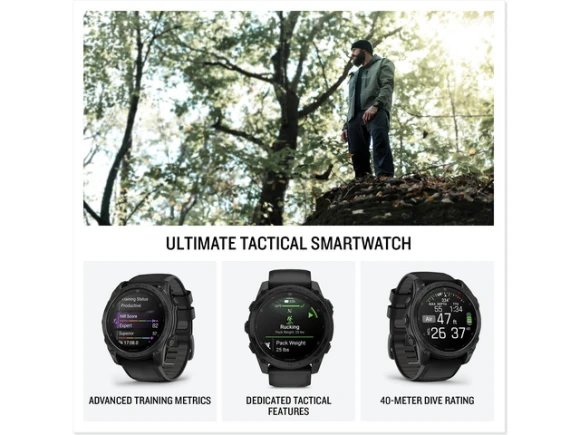 47mm AMOLED GPS Smartwatch — Smart Watch, Garmin