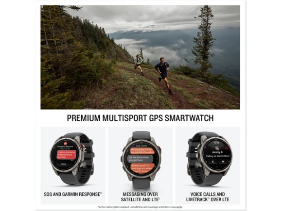 47mm Garmin Fenix 8 Pro Smartwatch with inReach Mini 2 Satellite Communicator — Smart Watch, Garmin