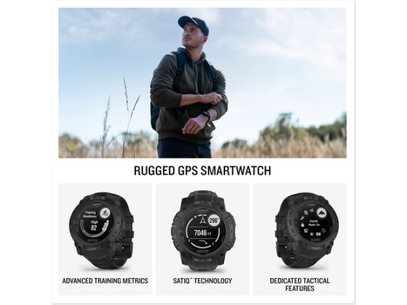 50 mm Solar Smart Watch, Tactical Edition — Smart Watch, Garmin