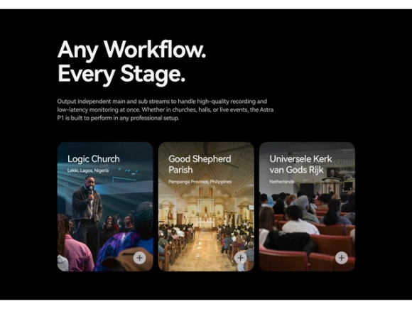 Astra P1 PTZ Camera — Security Camera, Hollyland