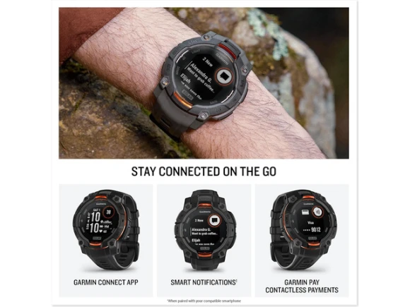 Rugged Outdoor GPS Smartwatch, 45 mm — Smart Watch, Garmin