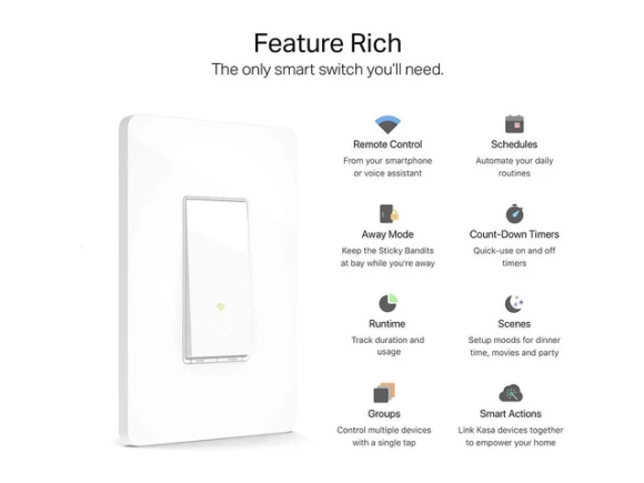 Smart Wi-Fi Switch, 3-Pack — Smart Switch, TP-Link