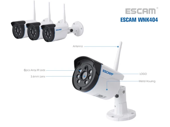 WiFi Security Camera and NVR Kit — Security Camera, ESCAM