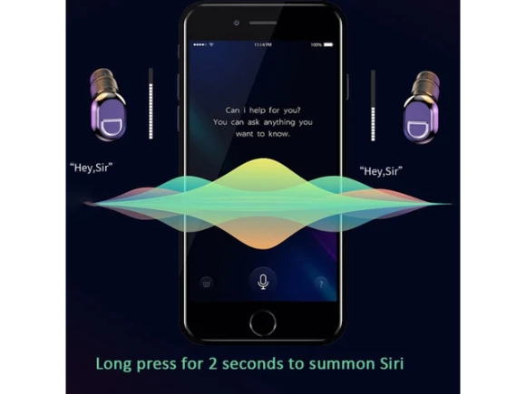 Bluetooth Single-Ear Earphone — Wireless Earbuds, allentian