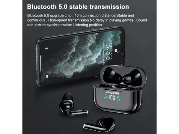 TWS Headset — Wireless Earbuds, AWEI