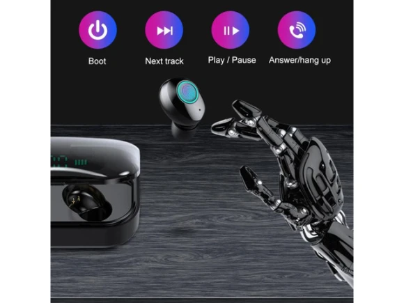 Wireless Bluetooth Headset, Black — Wireless Earbuds, allentian
