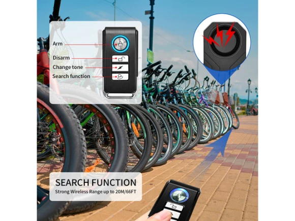 Wireless Bike Alarm — Motion Sensor, GREENCYCLE