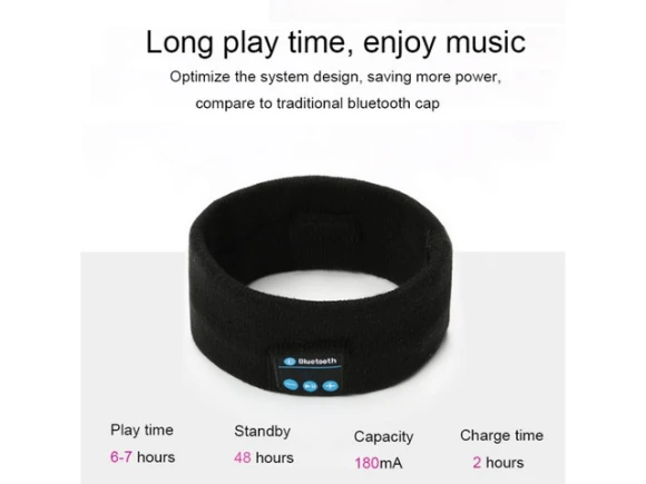 Bluetooth Sport Headband — Wireless Earbuds, My-Call