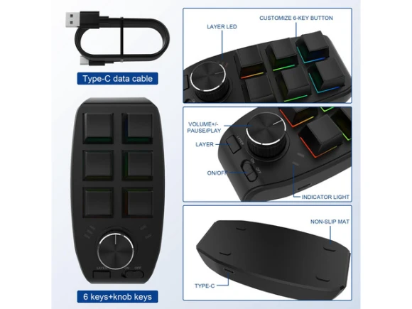 Mechanical Gaming Keypad — Bluetooth Keyboard, eForChina