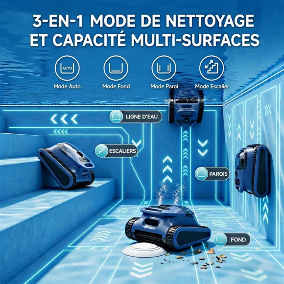 Cordless Robotic Pool Cleaner — Robotic Pool Cleaner, Seauto
