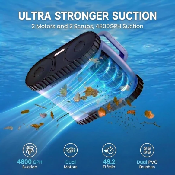 Cordless Robotic Pool Cleaner — Robotic Pool Cleaner, Seauto