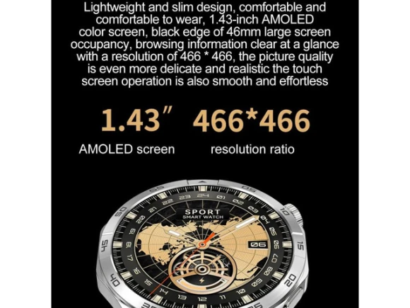 Smart Watch with 1.43 Inch Screen — Smart Watch, LEMFO
