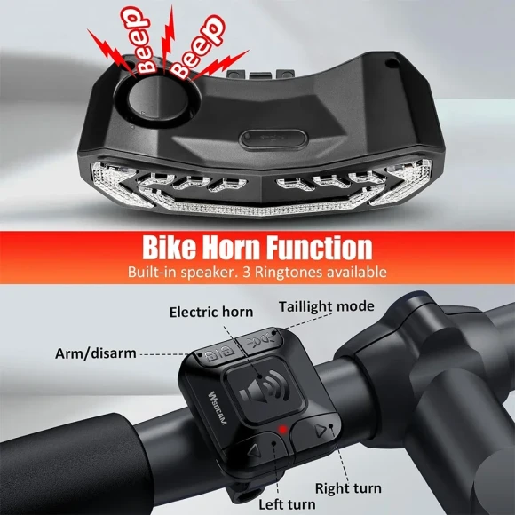 Bike Tail Light — Smart Bike Light, Wsdcam