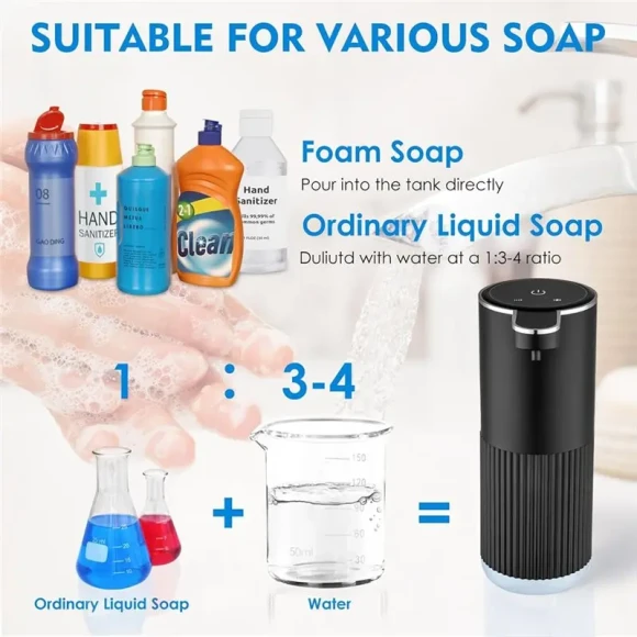 Touchless Foaming Soap Dispenser, 350 mL — Automatic Soap Dispenser