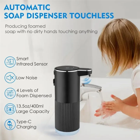Touchless Foaming Soap Dispenser, 350 mL — Automatic Soap Dispenser