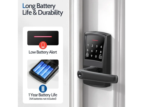 Keypad door lock with handle — Smart Lock, Nyboer