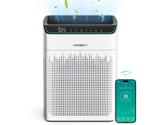 Air Purifier, White, 1 Pack+2 Pack Filters — Air Purifier, TEMAGICH