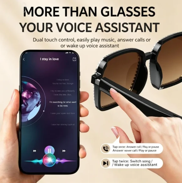 Smart Audio Sunglasses — Wireless Earbuds
