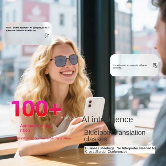 Black Bluetooth Glasses — Smart Glasses