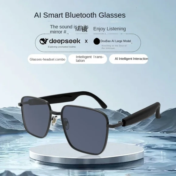 Black Bluetooth Glasses — Smart Glasses