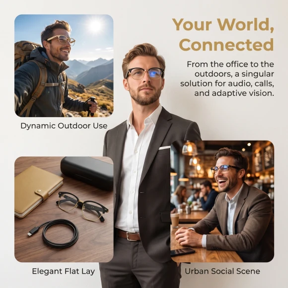 Photochromic Smart Audio Glasses — Smart Glasses