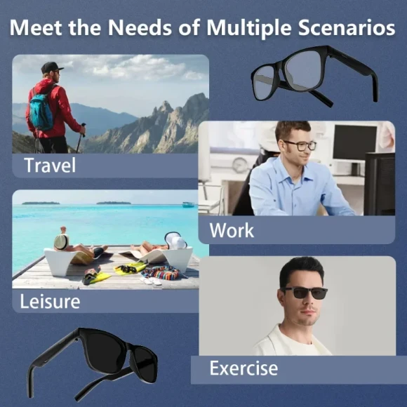Wireless Bluetooth Smart Glasses — Smart Glasses, Lenovo