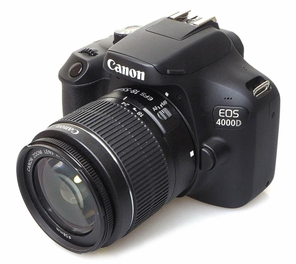 DSLR Camera Bundle with 18-55mm Lens, 64GB Memory, and Accessories (Renewed), Canon