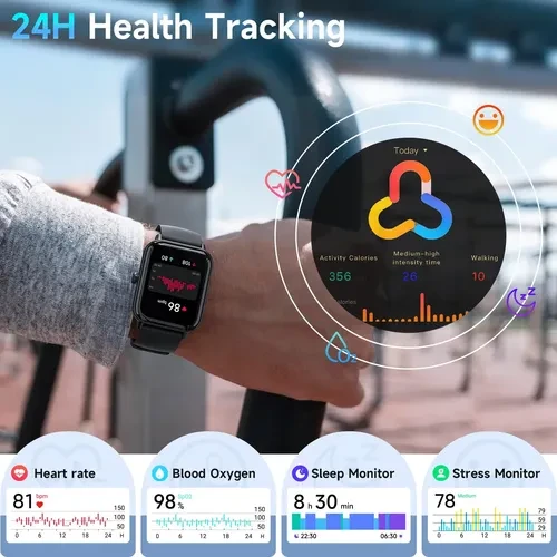Smart Watch for Women with Alexa, Fitness Tracker, Heart Rate Monitor — Fitness Tracker, Hingso